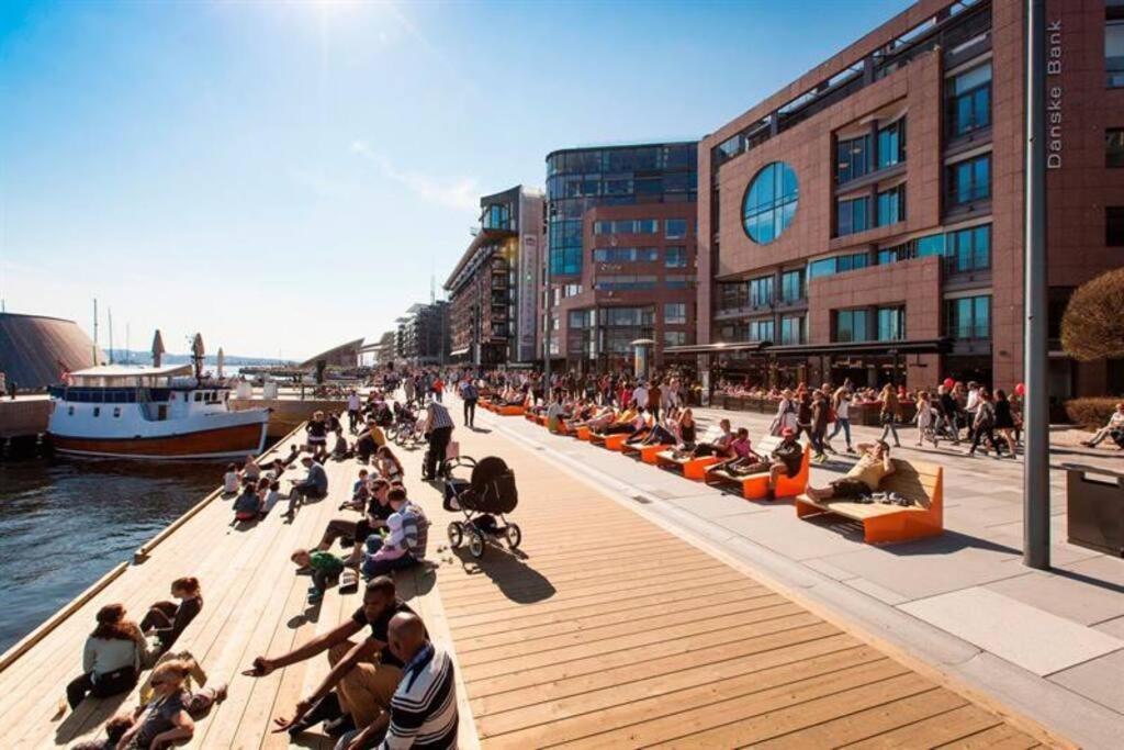 Tjuvholmen / Aker Brygge - Most Expensive Area In Oslo!アパートメント エクステリア 写真